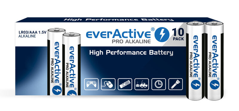 10 x everActive Pro Alkaline AAA alkalne baterije