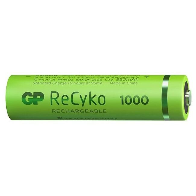 4 x GP AAA ReCyko serije 1000 Ni-MH 950mAh polnilne baterije