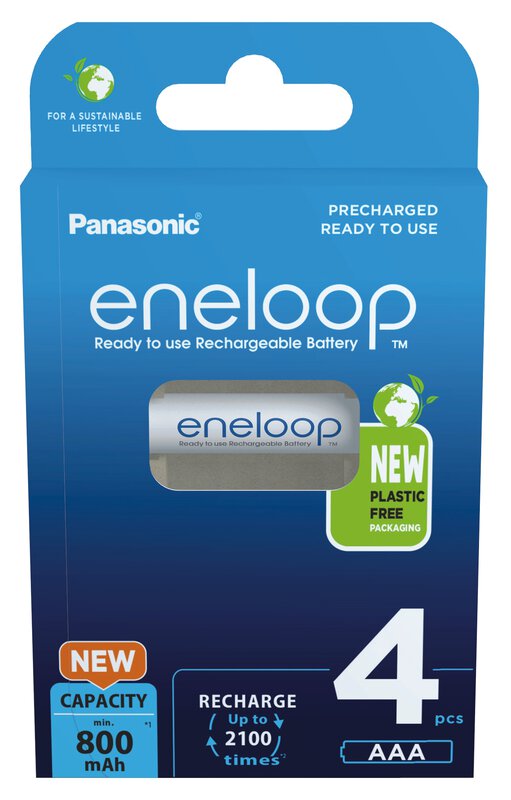 4 x Panasonic Eneloop AAA 800mAh Ni-MH polnilne baterije