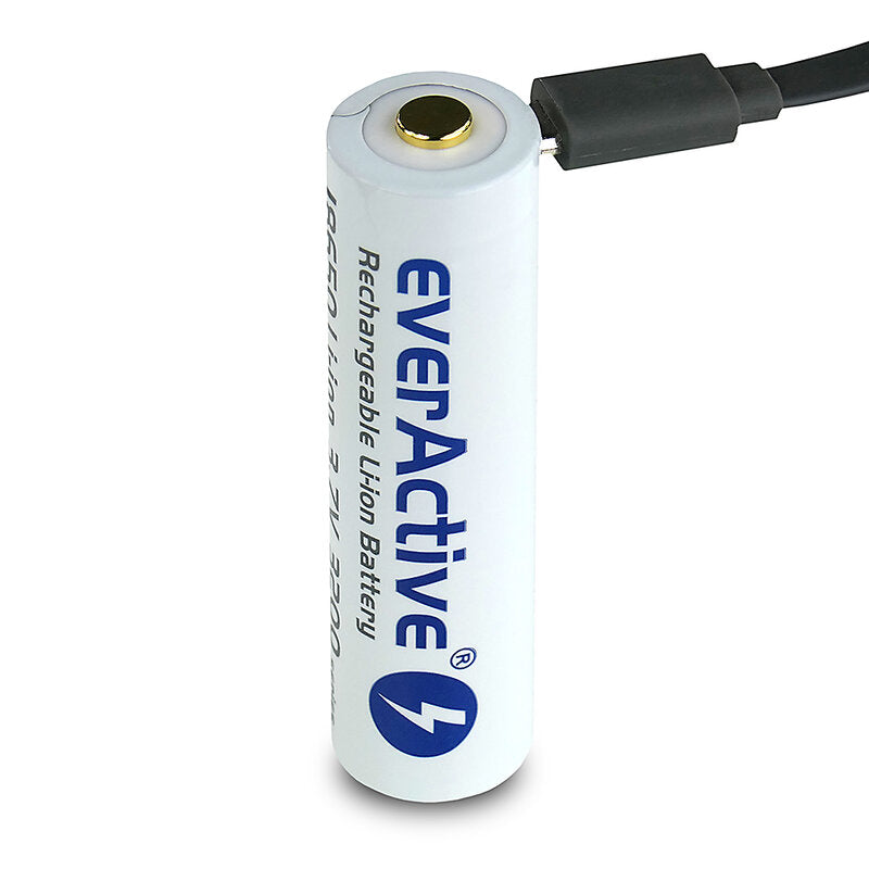 everActive 18650 3.7V Li-ion 3200mAh Micro USB Rechargeable Battery 