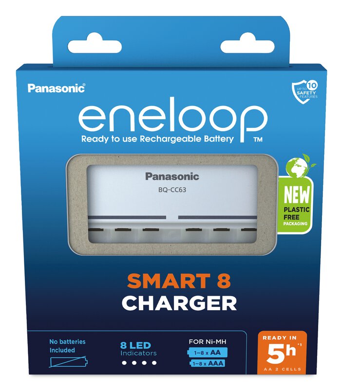 Panasonic Eneloop BQ-CC63 punjač za 8 AA ili AAA baterija 