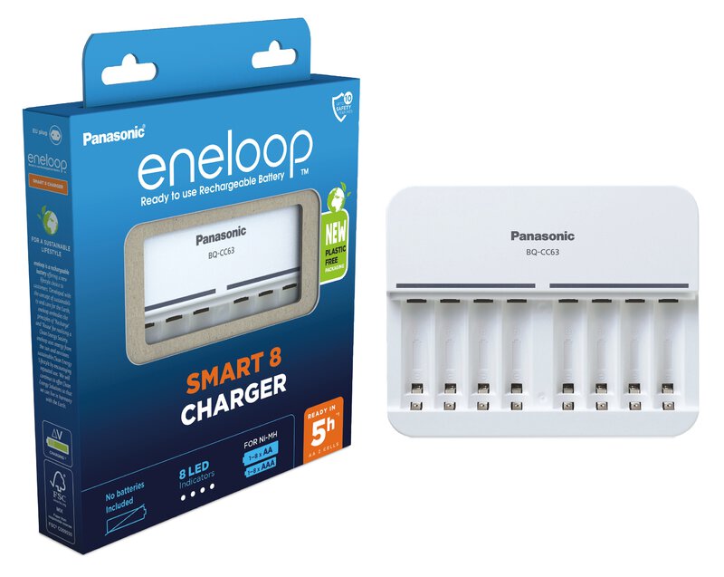 Panasonic Eneloop BQ-CC63 punjač za 8 AA ili AAA baterija 
