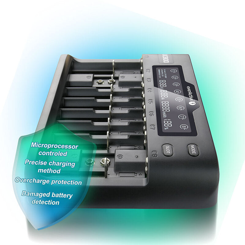 everActive UC-800 Li-ion and Ni-MH battery charger