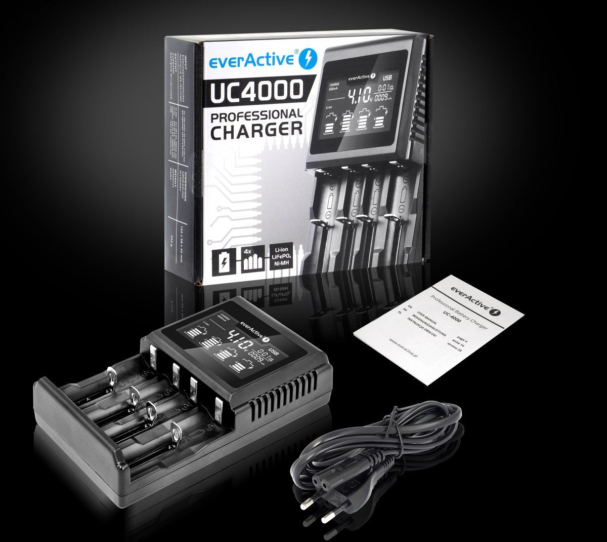 everActive UC-4000 professional Li-ion and Ni-MH battery charger