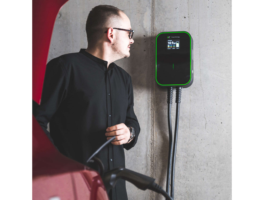 GC EV PowerBox 22kW stenski polnilec s kablom tipa 2 (6m) za polnjenje električnih avtomobilov in priključnih hibridov